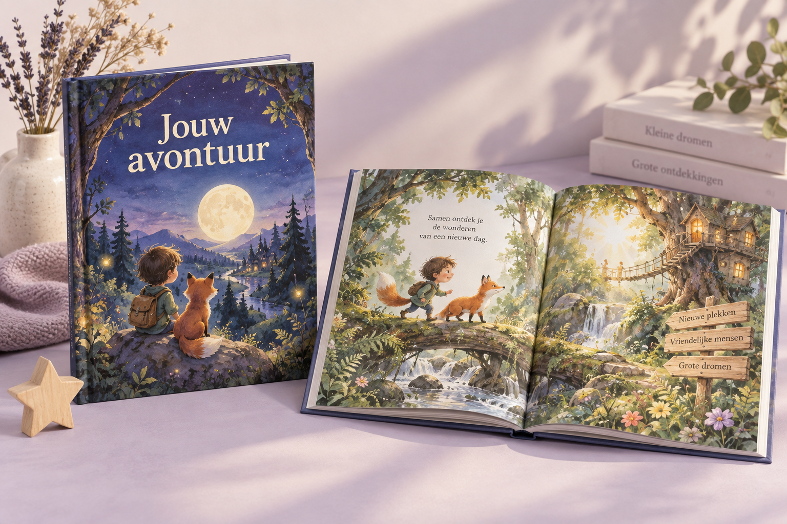 Voorbeeld van een persoonlijk voorleesboek